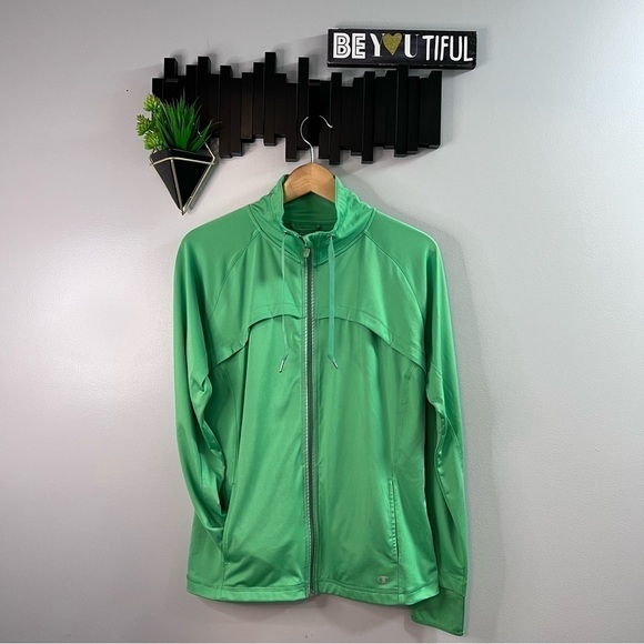 𝅺CHAMPION Women’s Zip Up Jacket , Running, Activewear , Reflective Size Large - Picture 1 of 15